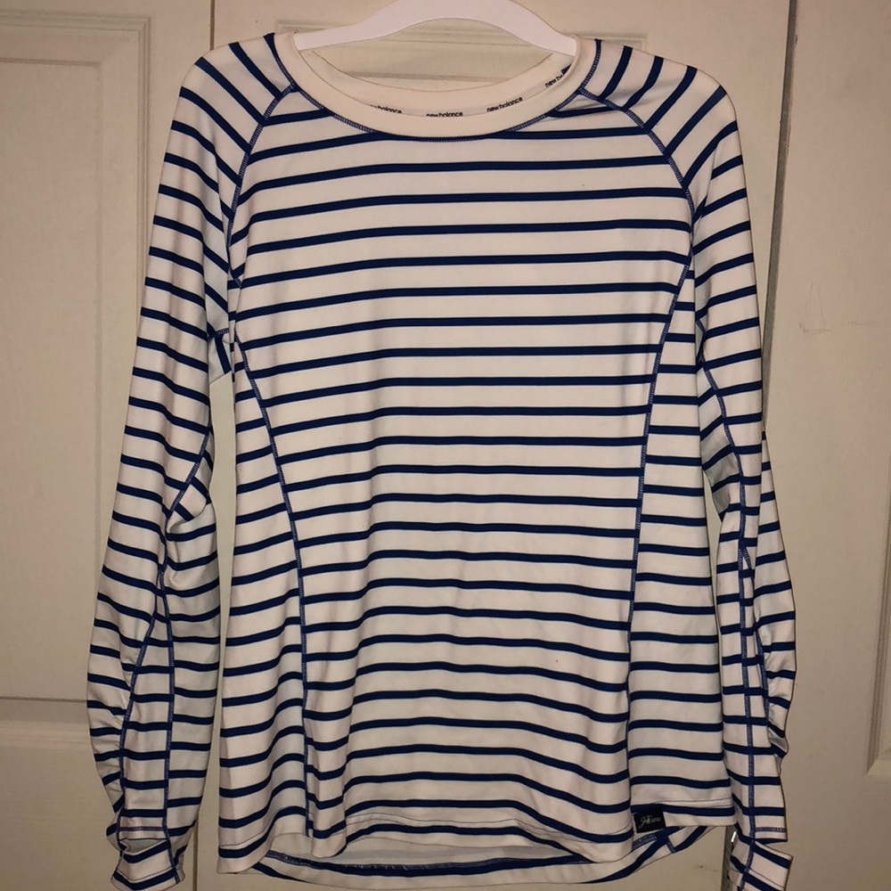 Soft, stripped New Balance work out shirt
